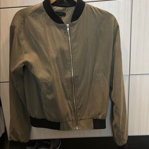 Olive Bomber Jacket